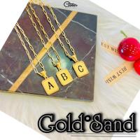 ราคา สร้อยคอสแตนเลส ลายโซ่เรือ + จี้โกลด์แซนด์ ตัวอักษร A-Z สีทอง ประดับจี้รูปตัวอักษร สําหรับผู้หญิง SW3329 (1729736543194680279)