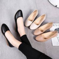 ราคา (เท้าอวบหน้าเท้ากว้างเพิ่มไซส์)รองเท้าคัชชู ส้นเตารีด สีพื้น พื้นนิ่ม ใส่สบาย สำหรับผู้หญิง H1 (1729430701932251908)