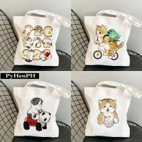 ราคา กระเป๋าผ้า มินิมอล 12 ลายแมว ขนาด 34*37cm Tote Bag TT-232 (1731948046995196235)