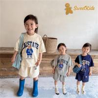ราคา SweetKids พร้อมส่งจากกทม ชุดเซ็ทเด็กแฟชั่นชุดสูทลําลองสําหรับเด็กฤดูร้อนสําหรับเด็กชายและเด็กหญิง รุ่นเกาหลี พิมพ์ลายหมี วาฟเฟิล กางเกงขาสั้นกีฬาหลวม ชุดสองชิ้น (1730770769935960833)