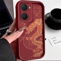 ราคา เคสโทรศัพท์ลายมังกร ดีไซน์เท่ เข้ากันได้กับ vivo Y03, vivo Y18 4G, vivo Y28s 5G, vivo Y18e, vivo Y03t ป้องกันการตก กันกระแทก วัสดุ TPU อ่อน เคสฝาหลัง (1731757848555719011)