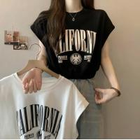 ราคา เสื้อครอปแขนกุดเอวยางยืด สกรีนด้านหน้า Y159 สำหรับผู้หญิง - Women (1731454056913865545)