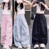 ราคา หวานซน กางเกงช่างเด็กหญิง สไตล์เกาหลี ขากว้างใส่สบาย (1731772574586799823)