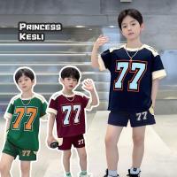 ราคา PRINCESS KESLIชุดเซ็ท 2 สุดเท่ สำหเด็กผู้ชาย พิมพ์ตัวอักษร เสื้อยืดแขนสั้น+กางเกงขาสั้น สไตล์สปอร์ต ชุดเช็ทเด็กชายแฟชั่น 1-12 ปี (1732151098931250624)
