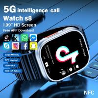 ราคา (Hot sale )2025 new 4G Smart watch with SIM card wifi connection IPX68 waterproof ,app store ,Youtube ,FB,whatsapp watch for man and woman (1731383019010753949)