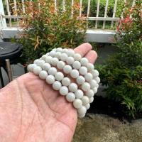 ราคา สร้อยข้อมือหยกขาว หยกพม่า ขนาดเม็ด 10 มิล Jadeite สีขาว กำไลหยกขาว หยกแท้ รับประกัน 10JA-W (1731620104798111415)