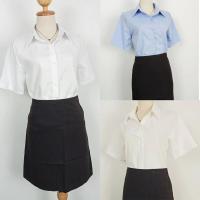 ราคา เสื้อนักศึกษาสีโอโม่ แขนสามเหลี่ยมถูกระเบียบ หลังตีเกร็ดสามเหลี่ยม ผู้หญิง Clothing Women Lady (1729816544442812493)