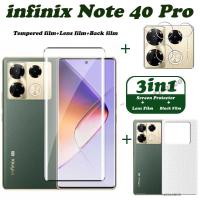ราคา ฟิล์มกระจกนิรภัย 3-in-1 สำหรับ infinix Note 40 Pro ฟิล์มกันรอย 5G ฟิล์มเลนส์และฟิล์มด้านหลัง (1730135542617246501)