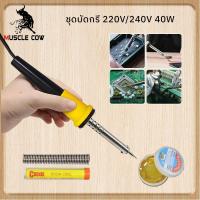 ราคา Muscle Cow หัวแร้งไฟฟ้า40Wหัวแร้ง หัวแร้งไฟฟ้า ปั๊มเครื่องมือเชื่อม หัวแร้งบัดกรี ซ่อมเครื่องใช้ไฟฟ้า ตะกั่ว บัดกรี น้ำยาประสาร ยางสน (1731265864462863269)