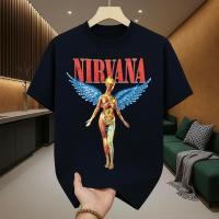 ราคา เสื้อยืดผู้ชายเท่ๆ คอกลม-แขนสั้น สกรีนลายสตรีทเท่ๆ เสื้อยืดแฟชั่นเมกาสุดฮิต เสื้อวงวินเทจ nirvana โอเวอร์ไซส์วินเทจฮิตๆ เสื้อยืดคนอ้วน เนื้อผ้านุ่มยืดใส่สบาย (1731788120636622695)