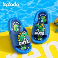 ราคา รองเท้าแตะเด็กแบบใหม่สำหรับผู้ชายและผู้หญิง3-12ปีรองเท้าแตะฤดูร้อนพื้นนิ่มลายการ์ตูนไดโนเสาร์กันลื่นสำหรับเด็กวัยกลางและเด (1730747707831584776)