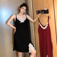 ราคา ชุดนอนคอเชือกแขวนคอ แขนกุด พลัสไซส์ สำหรับผู้หญิง ชุดนอน คอวี บาง แต่งลูกไม้ ชุดนอน Baju Tidur ชุดนอน โอเวอร์ไซส์ (1730056318892148919)