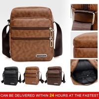 ราคา 【ประเทศไทย จัดส่ง 24 ชั่วโมง】 กระเป๋า Messenger ผู้ชาย หนัง PU สไตล์วินเทจ หลายชั้น ความจุมาก กระเป๋าสะพายข้าง ลำลองธุรกิจ กระเป๋าสะพายไหล่เดียว สำหรับผู้ชาย (1732167624639874769)