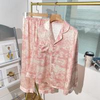 ราคา ชุดนอนแขนยาวผู้หญิง ชุดใส่อยู่บ้าน สไตล์ฝรั่งเศส พิมพ์ลายคุณภาพสูง สไตล์ลำลอง กางเกงขายาวแขนยาวหวาน Clothing เสื้อผ้า Sleepwear (1729794159036304195)