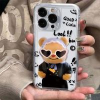 ราคา เคสโทรศัพท์ ดีไซน์หมีเนยสุดเท่ เข้ากันได้กับ APPLE/SAMSUNG/OPPO/VIVO และ iPhone 16e/15/14/13/12/11, Galaxy S25/S24/S23/S22/S21/S20, A73, A71, A55, A54, A53, A52, A51, A50, A35, A32, A23, A22, A16, A15