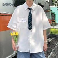 ราคา เสื้อยืดคอปกแขนสั้น แฟชั่นเกาหลี OOTD วัสดุผ้าฝ้ายโพลีเอสเตอร์ สต็อกพร้อม เหมาะสำหรับสวมใส่ทุกโอกาส เสื้อมหัสวรรษ เสื้อเชิ้ตลำลอง Unisex เสื้อเบสิค สำหรับผู้ชาย ส่งเนคไท (1731544213860353482)