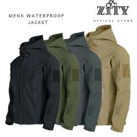 ราคา ZITY เสื้อแจ็คเก็ตเดินป่ากันน้ำ Soft Shell Tactical Jackets Windproof Mens Hooded Bomber ออกกำลังกาย Sport กีฬา (1731670957458295628)
