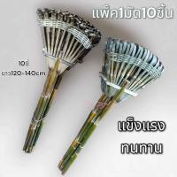 ราคา (1มัด10ชิ้น) ไม้กวาดไม้ไผ่ ไม้มือเสือ ทำจากไม้ไผ่ รมควันแล้ว ไม้กวาดมือเสืออย่างดี พร้อมส่ง ราคาถูก จัดส่งยกมัด (1730079286425454838)