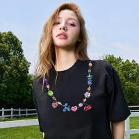 ราคา (COD) 2025 new เสื้อยืด สร้อยคอมุก เสื้อยืดแฟชั่น, เสื้อยืด คอกลม, เสื้อยืดสี, เสือยืดผู้หญิง, เสือยืดผู้ชาย, เสือยืดลายการ์ตูน, เสื้อยืดผ้าฝ้าย, เสื้อยืดดีไซน์, เสื้อยืดราคาถู (1731250510999095098)