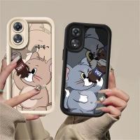 ราคา เคสสำหรับ OPPO A18 A38 A78 A58 Reno 8T A57 2022 A17 A16 A16K A16E A15 A15S A54S A3S A5S A12E A12 F9 A31 A92 A52 A53 A33 A32 A54 Tom and Jerry พร้อมฝาครอบโค้กแบบนิ่ม Rixuan 3C (1729947249689463497)