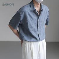 ราคา เสื้อยืดแขนสั้น ลายทาง คอปก ผ้าคอตตอนโพลีเอสเตอร์ OOTD ป้ายแฟชั่น Unisex ชุดลำลองและธุรกิจ ทรงหลวม ขนาดใหญ่ สไตล์พื้นฐาน เสื้อเกาหลี สำหรับผู้ชาย มีสต็อก (1730623875074394570)