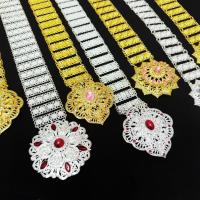 ราคา เข็มขัดชุดไทยสำหรับผู้หญิง สีทอง และสีเงิน ประดับด้วยพลอย งานฝีมือประณีต (1730347532204738951)