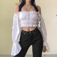 ราคา NF010 ปาดไหล่จั๊มตัวแขนยาว น่ารักมาก สาวอวบ สาวอ้วน ไซส์ใหญ่ Clothing เสื้อ แฟชั่นผู้หญิง เสื้อครอป (1729672565142620729)
