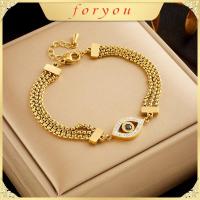 ราคา สร้อยข้อมือเสน่ห์ตาย้อนยุค, วัสดุสแตนเลส 316L, สำหรับผู้หญิง, แฟชั่นใหม่, สีทอง, ห่วงโซ่ข้อมือ, ของขวัญวันเกิด, สร้อยข้อมือพร (1731375689037220683)