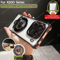 ราคา เคสโทรศัพท์, สำหรับ iQOO 12 13 Z9 NEO 10 5G, เคสกันกระแทกใส, พร้อมฝาครอบกล้อง, ที่วางโทรศัพท์แบบหมุนได้ไจโรสโคป, ถุงลมนิรภัยแบบหนา, ฝาครอบโทรศัพท์แบบใสนุ่ม (1731616202254486050)