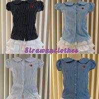 ราคา เสื้อคอบัวแขนตุ๊กตา ลายริ้วหวานๆ สไตล์เกาหลี Clothing แฟชั่น เสื้อผ้าน่ารัก (1731852246241740298)