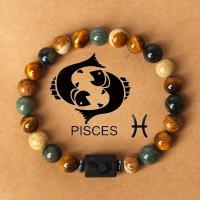 ราคา สร้อยข้อมือลูกปัดหินธรรมชาติ สิบสองกลุ่มดาว ขายดี สร้อยข้อมือลูกปัดผสมหินตาเสือ ทำจากหินหยาบ (1731601416350042258)