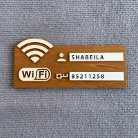 ราคา ป้ายรหัสผ่าน WiFi ไม้ สไตล์วินเทจ ป้ายสัญญาณเครือข่ายไร้สาย ติดผนัง อเนกประสงค์ ไม่ต้องใช้ไฟฟ้า 1 ชิ้น (1731997495431431530)