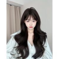 ราคา GDS Wigs วิกผมลอนสีน้ำตาลเข้ม มีหน้าม้า (ยาว 70 cm) (1729655758830209671)