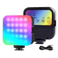 ราคา ไฟติดหัวกล้อง ไฟสตูดิโอ Mini RGB ไฟไลฟ์สดถ่ายภาพ ขนาดพกพาสะดวก LED ไฟเซลฟี่ สามารถใช้สําหรับการถ่ายภาพ Vlog วิดีโอ WL (1730180930687503123)