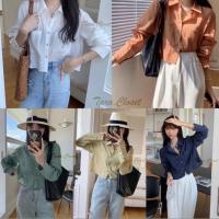 ราคา IT062 TARA Shirt เสื้อครอป เชิ้ต คอปก กระเป๋าหน้า แขนยาว ทรงคลาสสิค ผ้าไหมอิตาลีอย่างดี ผ้าไม่หนามาก ผ้าใส่สบาย (1729517588364626781)