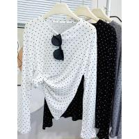 ราคา เสื้อเชิ้ตหน้าอก, ผ้าไหมน้ำแข็งกึ่งโปร่งใส, ลายจุด, กันแดด, เสื้อยืดแขนยาว, สำหรับผู้หญิง, เหมาะสำหรับชายหาดฤดูร้อนและสระว่ายน้ำ, เสื้อเซ็กซี่และหลวม, ผ้าคลุม, มีให้เลือก 50 สี (1732374087488734782)
