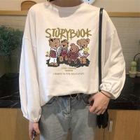 ราคา เสื้อแขนยาวผู้หญิงน่ารัก oversize เสื้อผ้าสาวอวบไซส์ใหญ่ แขนบอลลูน เสื้อยืดโอเวอร์ไซส์เกาหลี ลายการ์ตูนสวยๆ แฟชั่นมาใหม่ (1732224517783390554)