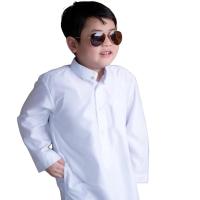 ราคา ชุดโต๊ปเด็กชายมุสลิมสีขาว แบรนด์ดัฟฟะห์(Daffah) เนื้อนิ่มเย็นสบาย ชุดอิสลามเด็กชาย zoya muslim by60 (1729578695282232197)