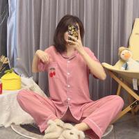 ราคา ชุดนอนผ้าไหมอิตาลีผู้หญิง นุ่ม สบาย แขนสั้น+ขายาว (1729942091436100376)