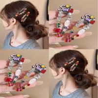 ราคา กิ๊บติดผมเพชรเต็มรูปแบบ สีสันสดใส สำหรับผู้หญิง กิ๊บข้าง ประณีต เหมาะสำหรับหน้าม้า กิ๊บติดผม (1732004432930636830)