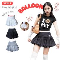 ราคา JARINYA (S-L) กระโปรงทรงบอลลูน แต่งขอบเอว ปักโบว์ เอวสูง มีซับในอย่างดี Skirt (1730559974318901514)