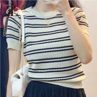 ราคา เสื้อถัก คอกลม ลายทาง สไตล์ลำลอง สำหรับผู้หญิง (หลากสี) (1732164557777767274)