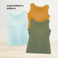 ราคา เลขหมด! ลดแรงมาก T1# เสื้อแขนกุดสำหรับผู้หญิง เสื้อกล้าม มีฟองน้ำ ผ้านิ่ม ใส่สบายกระซับ (1731577822534403425)