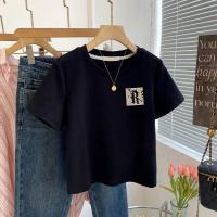 ราคา 2024 แฟชั่นใหม่ผู้หญิงหลวมแขนสั้นพิมพ์เสื้อยืดลำลองสำหรับผู้ชายและผู้หญิง (1731239733799782642)