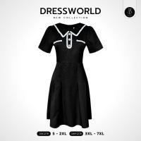 ราคา DW1279 เดรสคอปกกระโปรงทรงกลีบ Clothing Women เสื้อผ้า ผู้หญิง Lady Dress เดรสสั้น ชุดทำงาน ชุดแฟชั่น (1731629726148560345)
