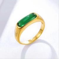 ราคา แหวนหยกเทียม หินสีเขียว สำหรับผู้หญิงและผู้ชาย สีทอง เครื่องประดับ (1731405677852658501)