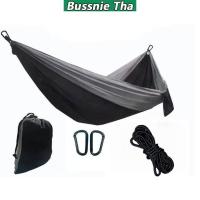 ราคา 【Bussnie Tha】270x140cm เปลญวนผู้ใหญ่ เปล เปลสนาม พร้อมเชือก เปลผ้าร่ม เปลญวน ตั้งแคมป์ camping hammock เปล เปลผ้าร่ม เปลทหาร เปลนอน (1730587393925942143)