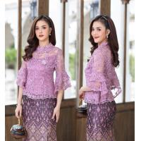 ราคา CHANIDA เสื้อลูกไม้พรีเมี่ยม ทรงคอกลม แขนอรชร 2 ชั้น (รหัส 8272) *ราคานี้เฉพาะเสื้อ* (1731133053409331729)