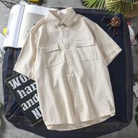 ราคา 7 สี สไตล์เกาหลี แฟชั่น เสื้อเชิ้ตผ้าฝ้ายและผ้าลินิน ผู้ชาย แขนสั้น เสื้อทำงานหลายกระเป๋า สีพื้น ระบายอากาศ ปกเสื้อเชิ้ตลำลอง ผู้ชาย ผ้าสำลี ผ้าไหม เสื้อผ้าผู้ชาย (1730565975592372575)