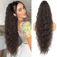 ราคา วิกผมหยิก มาใหม่ สไตล์คลื่นน้ำ ทำจากผ้าวูล วิกผมหางม้า คลิปหนีบเล็บ ทำจากไหมข้าวโพด เหมาะสำหรับผมหางม้าสูง ถักเปีย (1731741253120591158)